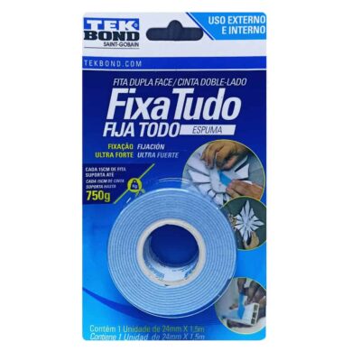 Cinta Doble Contacto Tekbond 24mm x 1,5mts Blister (78072708254)