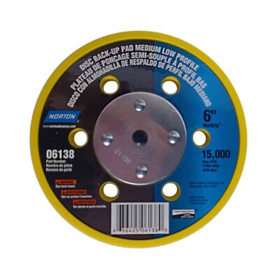 Plato de Soporte para Disco Norton 6" x 6H Media (63642506138)