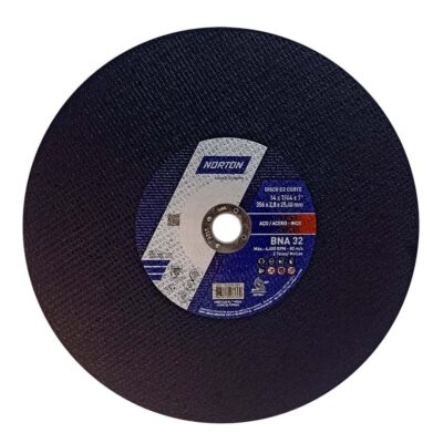 Disco de Corte BNA32 Tronzada Norton 14" x 7/64" x 1" (66252842900/66252843694) | 10 unid