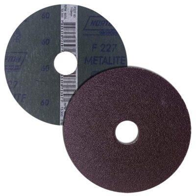 Disco de Fibra Metalite F227 Grano 60 Norton 4 1/2" x 7/8" (05539503006) | 10 unid