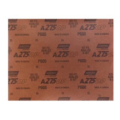 Lija al Seco A275 en Pliego Grano 600 Norton 9" x 11" (5539534960)