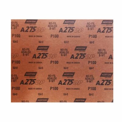 Lija al Seco A275 Grano 100 en Pliego Norton 9" x 11" (5539534936)