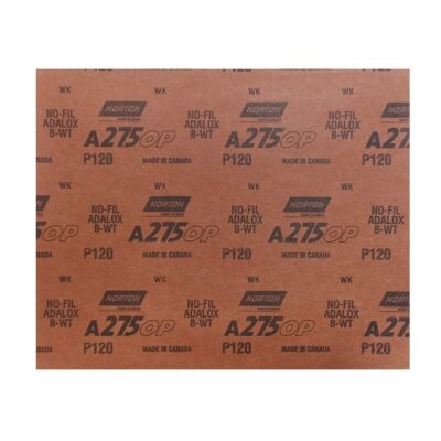 Lija al Seco A275 Grano 120 en Pliego Norton 9" x 11" (5539534934)