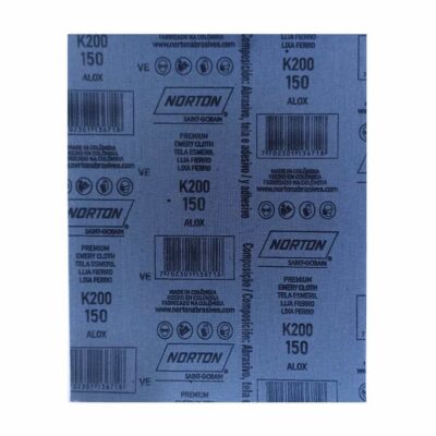 Lija para Fierro K200 Grano 150 Norton 9" x 11" (05539538698)