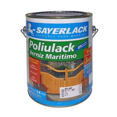 Barniz Marino Base Agua Sayerlack para Exterior e Interior 3.6L