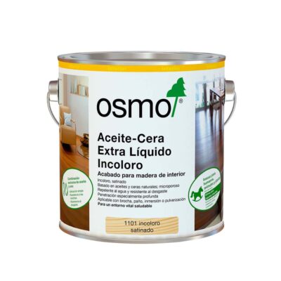 Aceite-Cera Extra Liquido Incoloro OSMO 1101 para Interior 2.5L