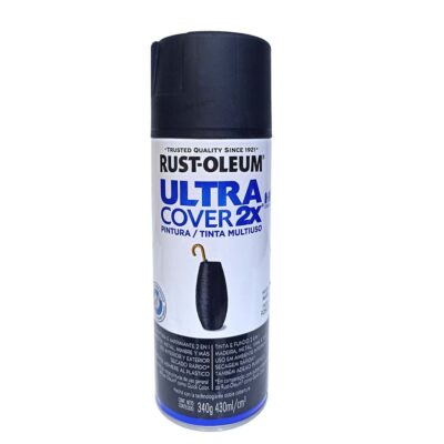 Spray Ultracover 2X Negro Mate Rust Oleum (262150) 340gr