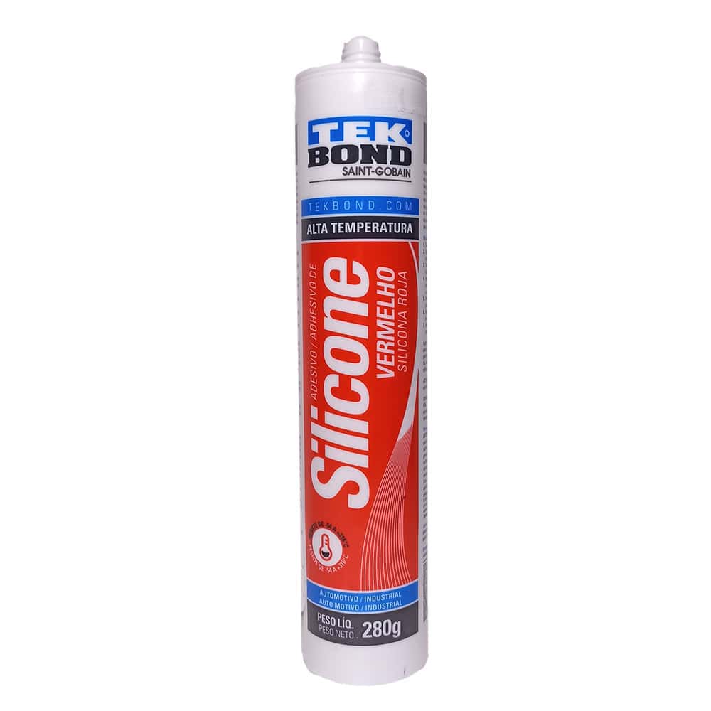 Silicona Acetica Alta Temperatura Rojo Tekbond 280gr (69957321911)