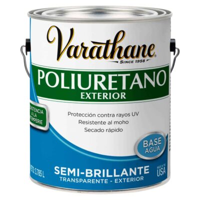 Poliuretano Semibrillante Base Agua Varathane para Exterior (281937) 3.785L