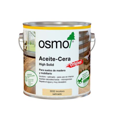 Aceite-Cera Original Transparente Satinado OSMO 3032 para Interior 2.5L