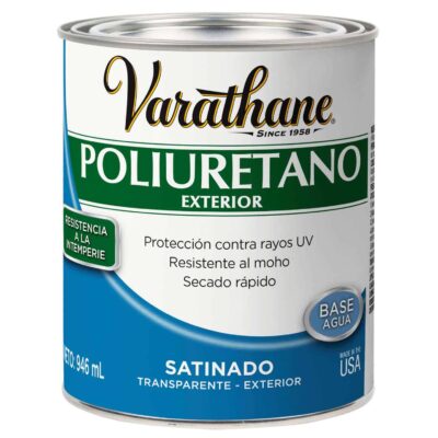 Poliuretano Satinado Base Agua Varathane para Exterior (281938) 3.785L