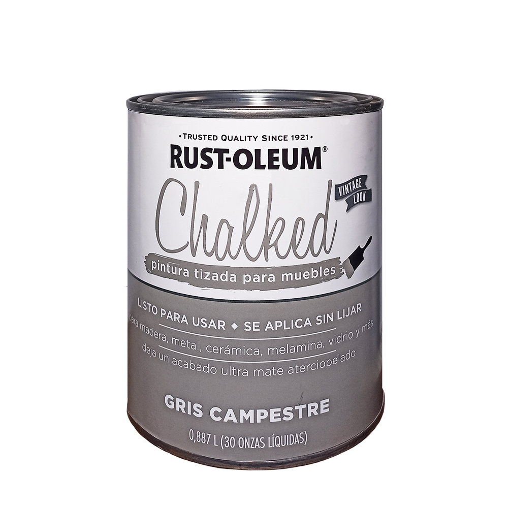 Chalked Brochable Gris Campestre 887mL Rust Oleum (311332)
