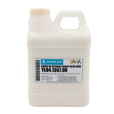 Barniz Satinado Base Agua Sayerlack para Madera en Interior (YLO4.1367.00)