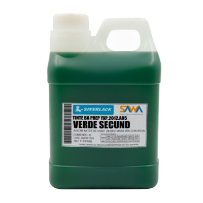 Tinte Verde Base Agua Sayerlack para Madera en Interior y Exterior (YXP.2012.A85) 1L