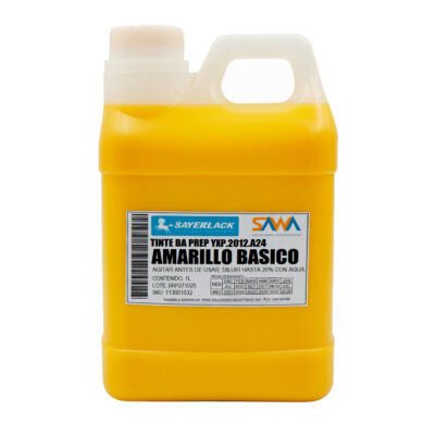 Tinte Amarillo Base Agua Sayerlack para Madera en Interior y Exterior (YXP.2012.A24) 1L