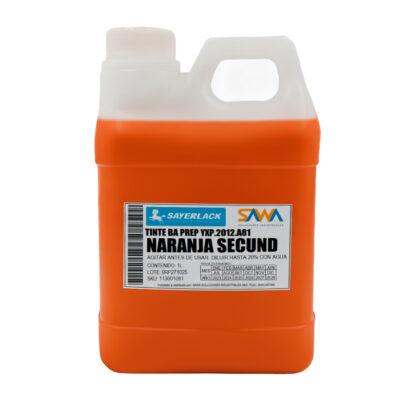 Tinte Naranja Base Agua Sayerlack para Madera en Interior y Exterior (YXP.2012.A81) 1L