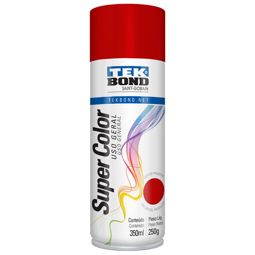 Spray Super Color Rojo Brillante Tekbond 400mL (66254423254)