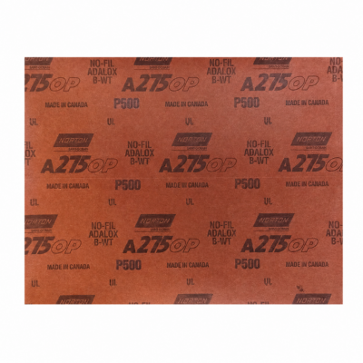 Lija al Seco A275 en Pliego Grano 500 Norton 9" x 11" (5539534959)