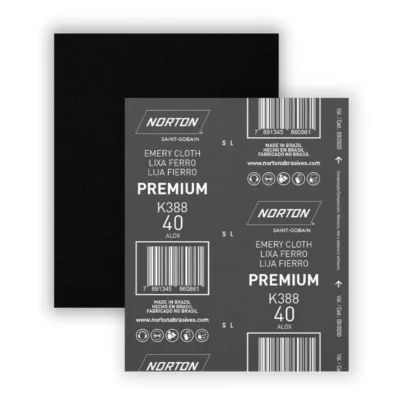 Lija Premium K388 para Fierro Grano 40 Norton 9" x 11" (8834110364)