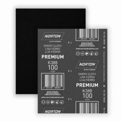 Lija Premium K388 para Fierro Grano 100 Norton 9" x 11" (8834110360)
